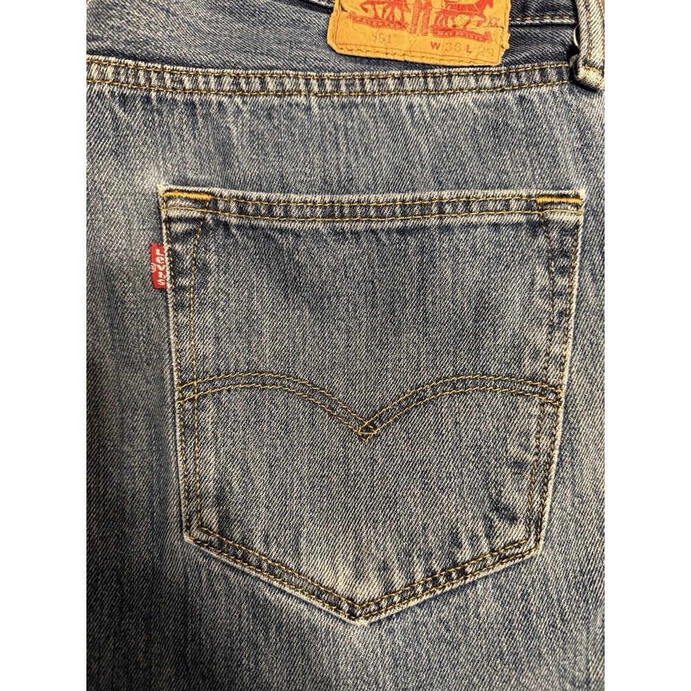 Levis 501 Jeans 36x29 Blue Regular Straight Stonewash Red Tab Denim - Picture 2 of 9